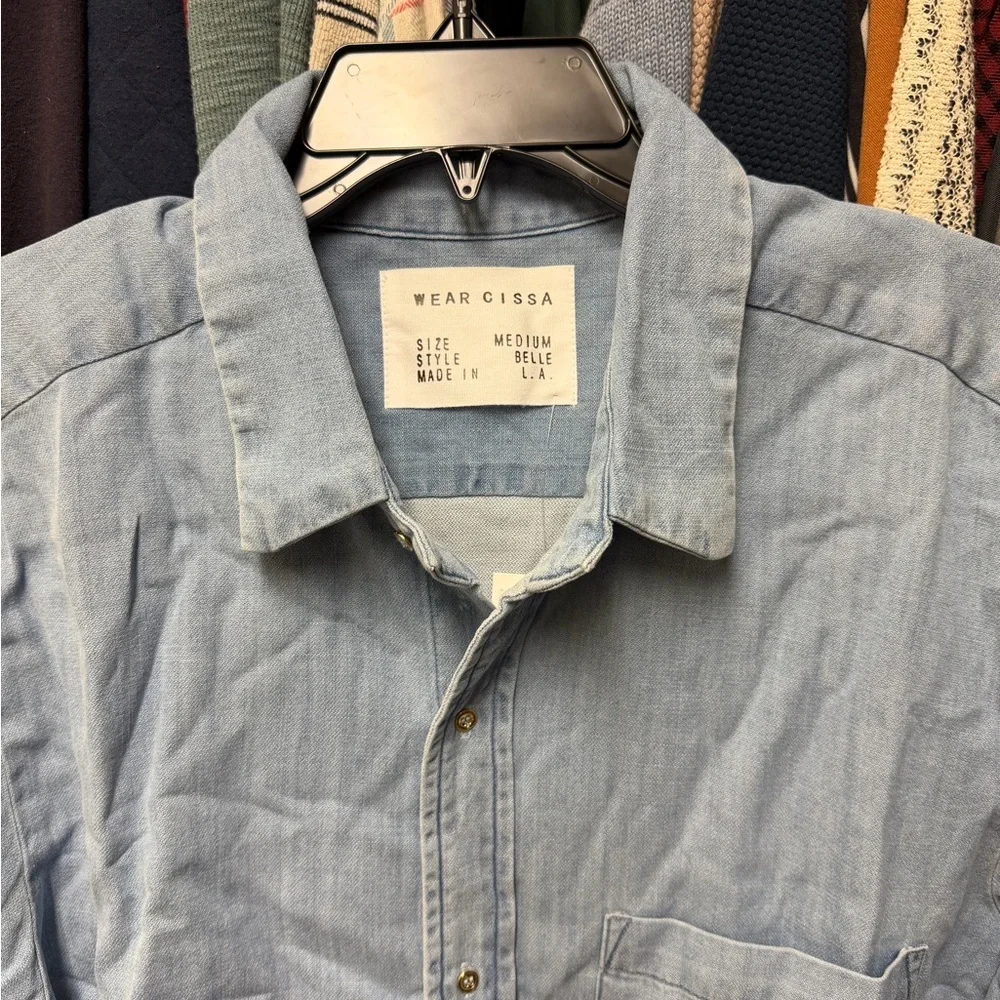 CISSA the Belle denim button up shirt - Picture 4 of 6